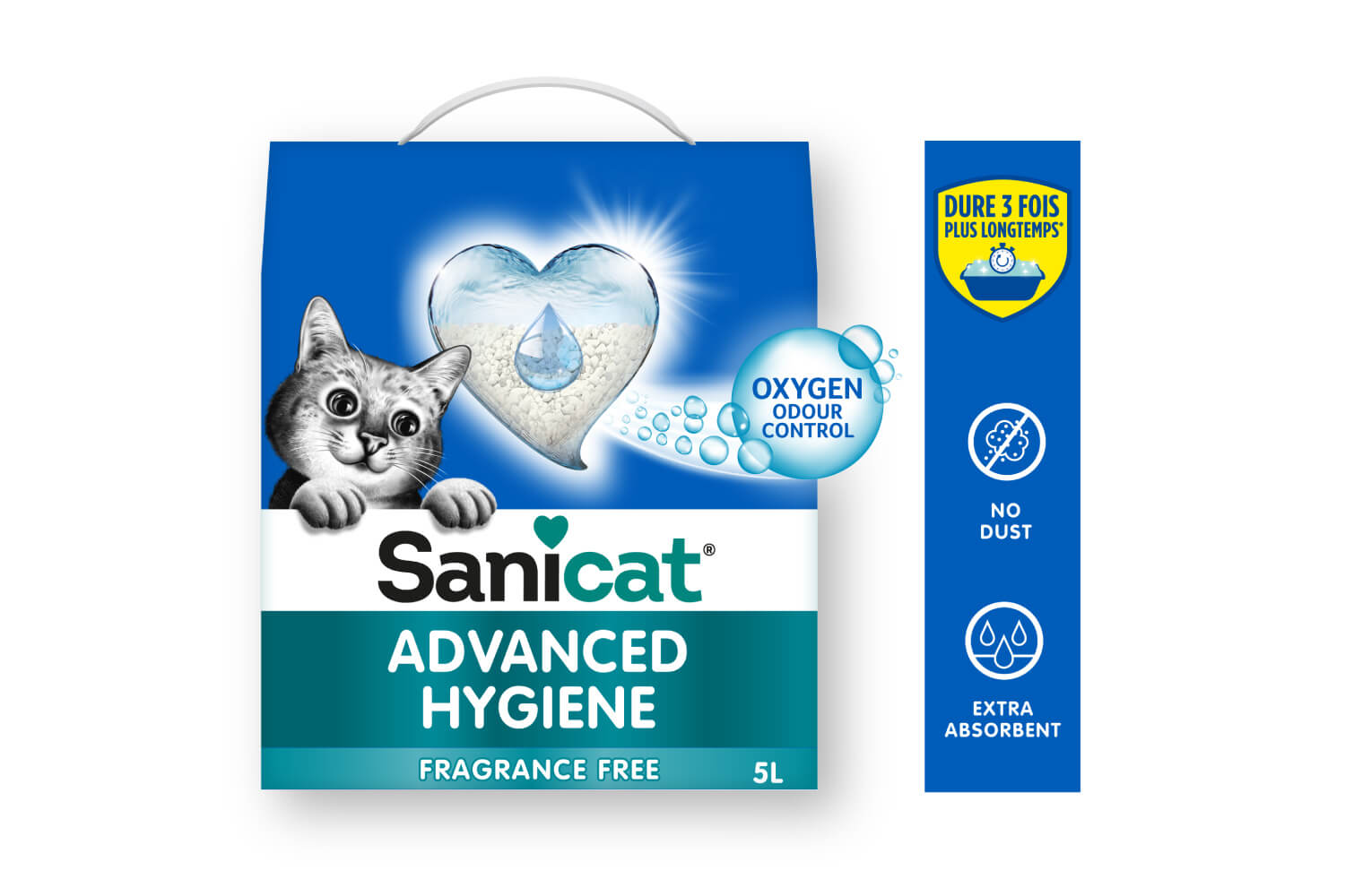 LITIERE ABSORBANTE - SANS PARFUM - CHAT BOTE - 5L