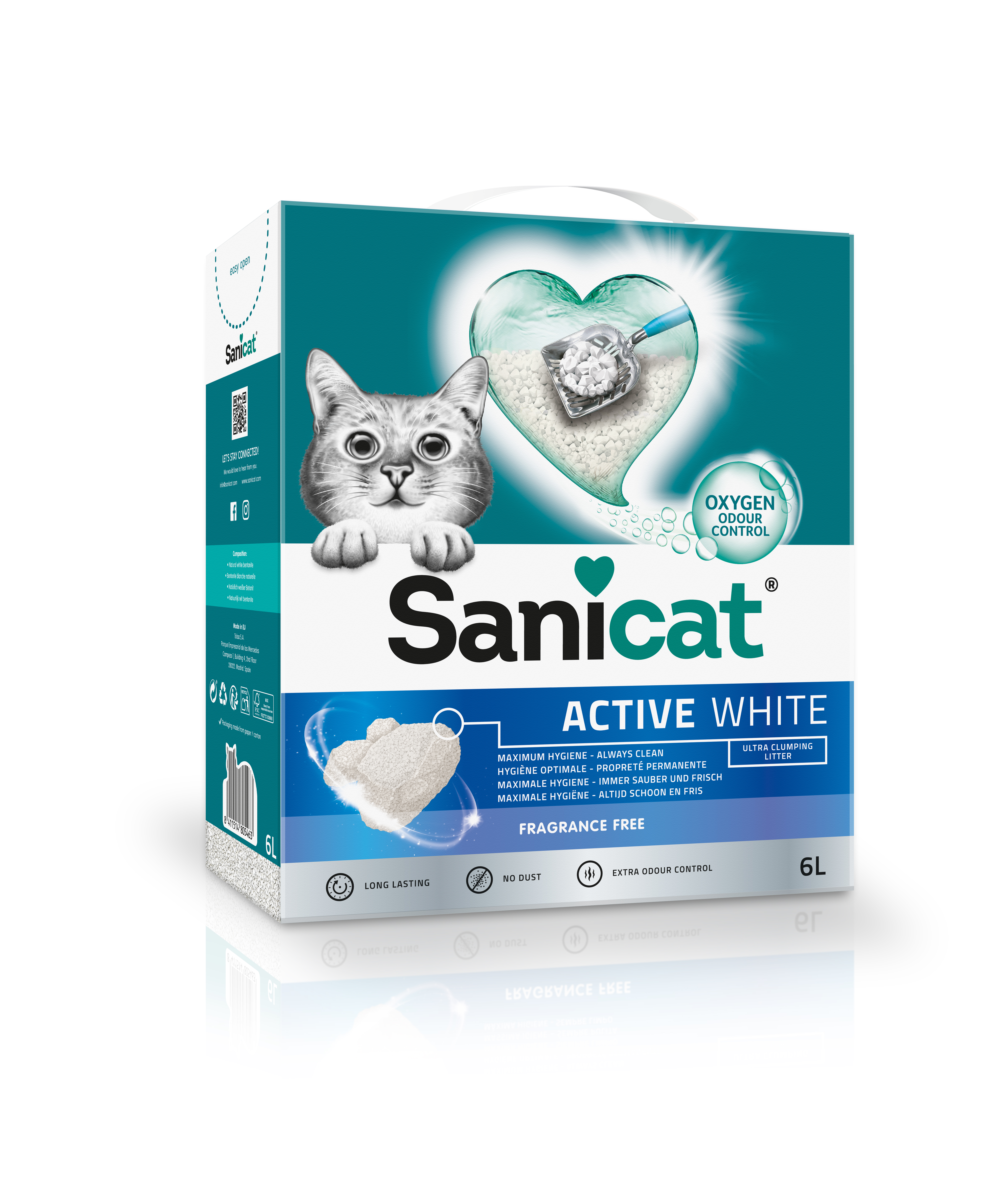Petsentials Ultra Clumping Cat Litter With Active Carbon - 40L Absorbent Odor Control
